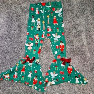 Christmas bell bottoms baby girl nutcracker ballerina bows